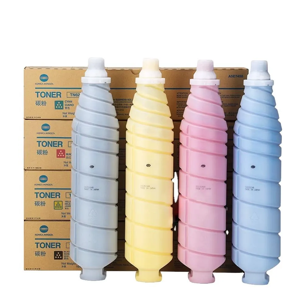 Cartuchos de toner TN-622 nas cores preto, amarelo, magenta e ciano